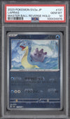 Lapras 2023 Pokemon 151 131/165 Master Ball Reverse Holo PSA 10