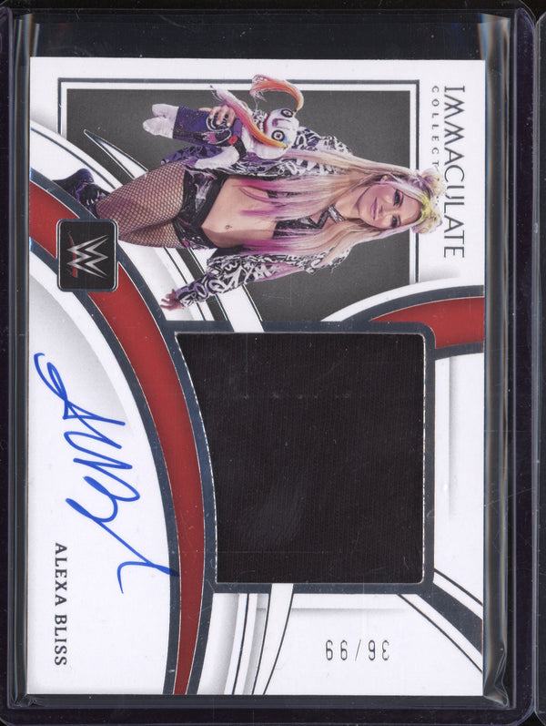 Alexa Bliss 2022 Panini Immaculate PM-ABS Premium Memorabilia Autograph 36/99