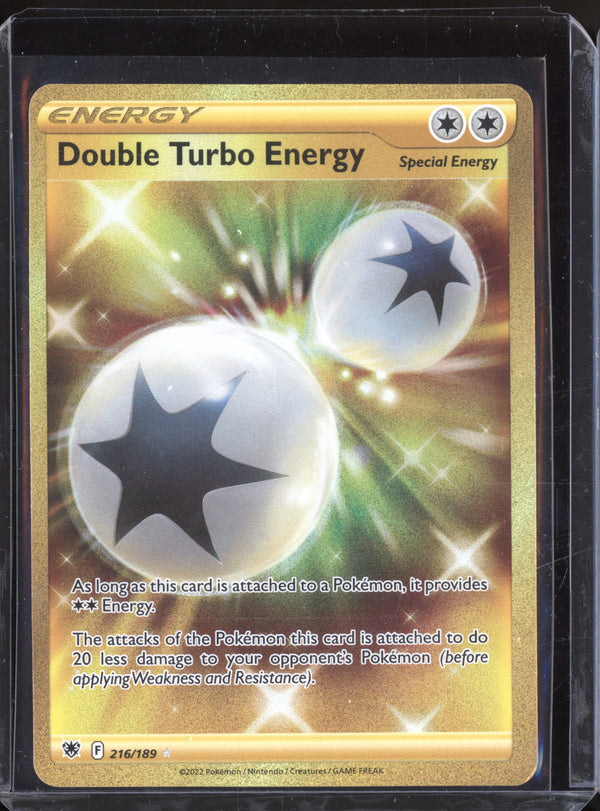 Double Turbo Energy 2022 Pokemon Astral Radiance 216/189 Hyper Rare