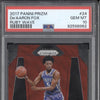 De'Aaron Fox 2017-18 Panini Prizm 24 Ruby Wave RC PSA 10