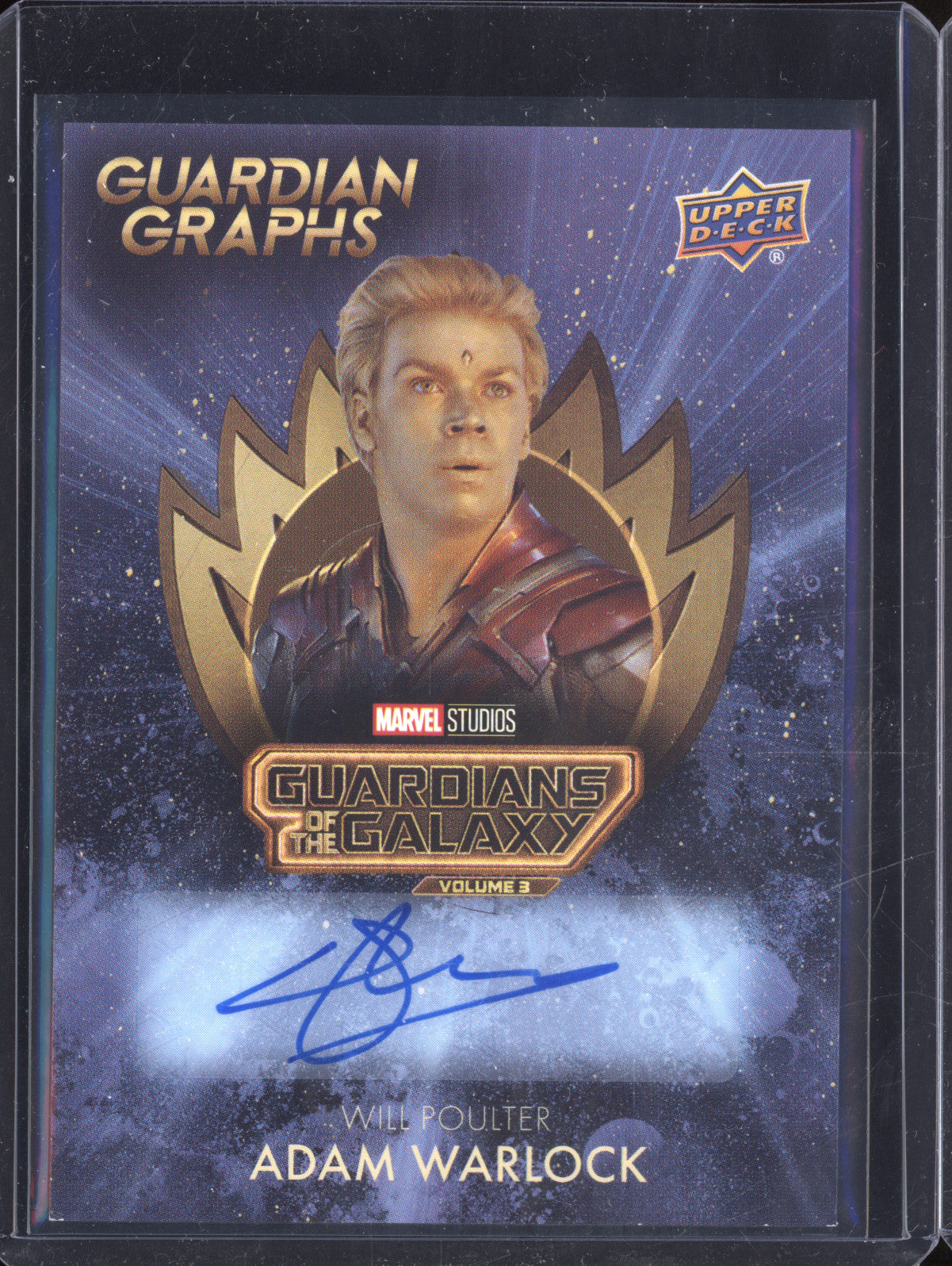Adam Warlock 2024 Upper Deck Guardians of the Galaxy 3 Guardian Graphs Auto