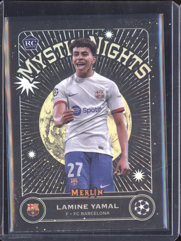 Lamine Yamal 2023-24 Topps Merlin UCC MN-8 Mystic Nights RC