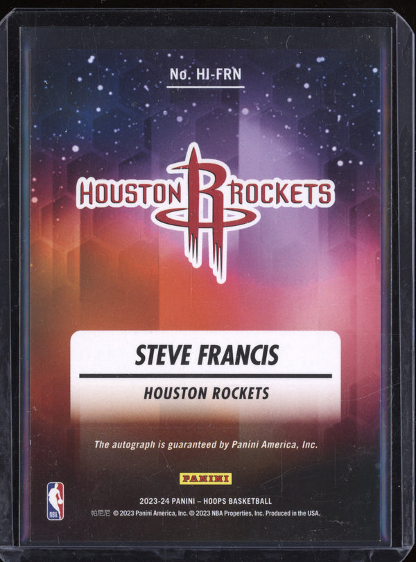 Steve Francis 2023-24 Panini Hoops HI-FRN Hoops Ink Red Auto 11/25