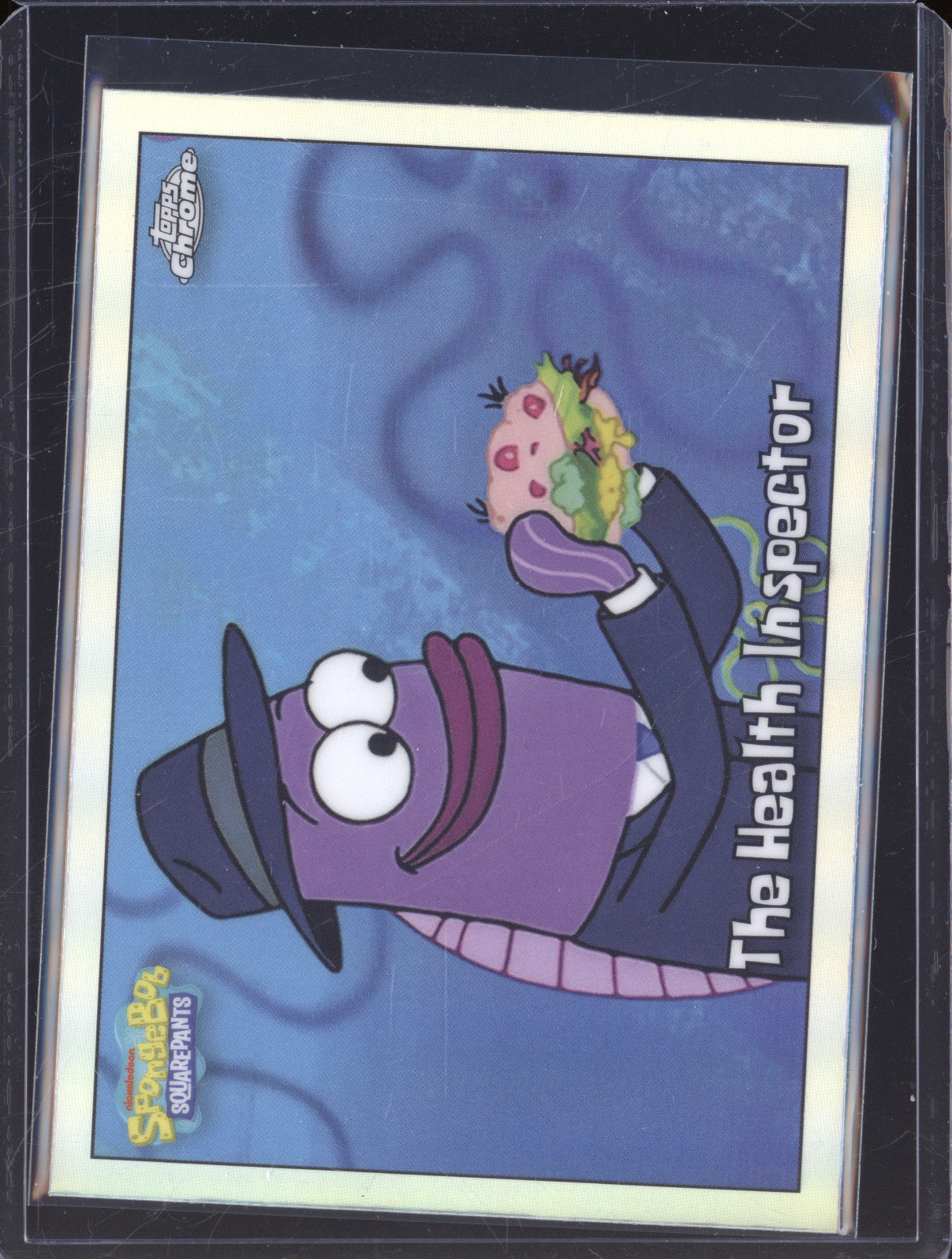 2025 Topps Chrome SpongeBob SquarePants 94 The Health Inspector Refractor