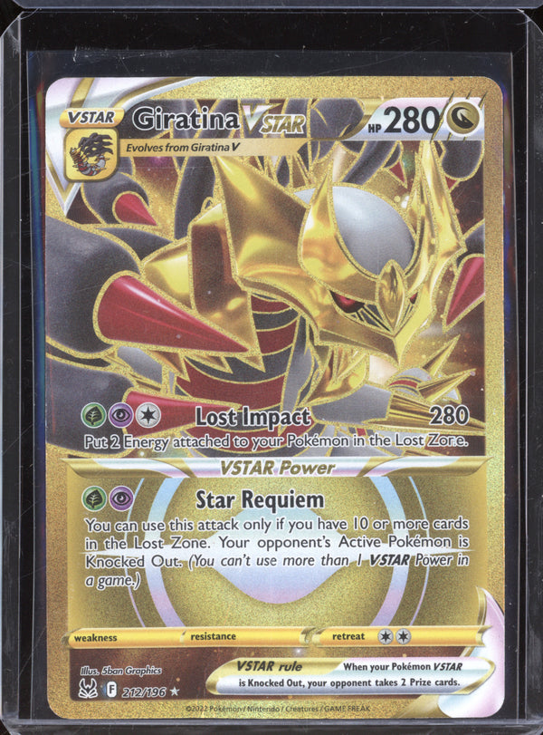 Giratina Vstar 2022 Pokemon Lost Origins 212/196 Hyper Rare