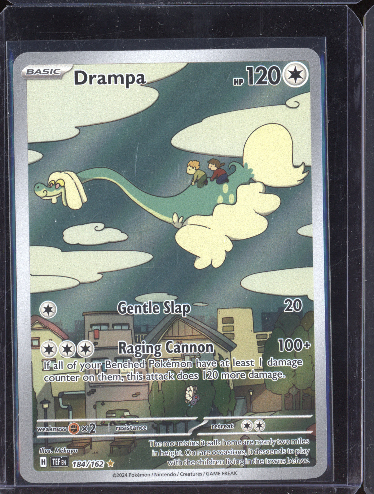 Drampa 2024 Pokemon Temporal Forces 184/162 Illustration Rare