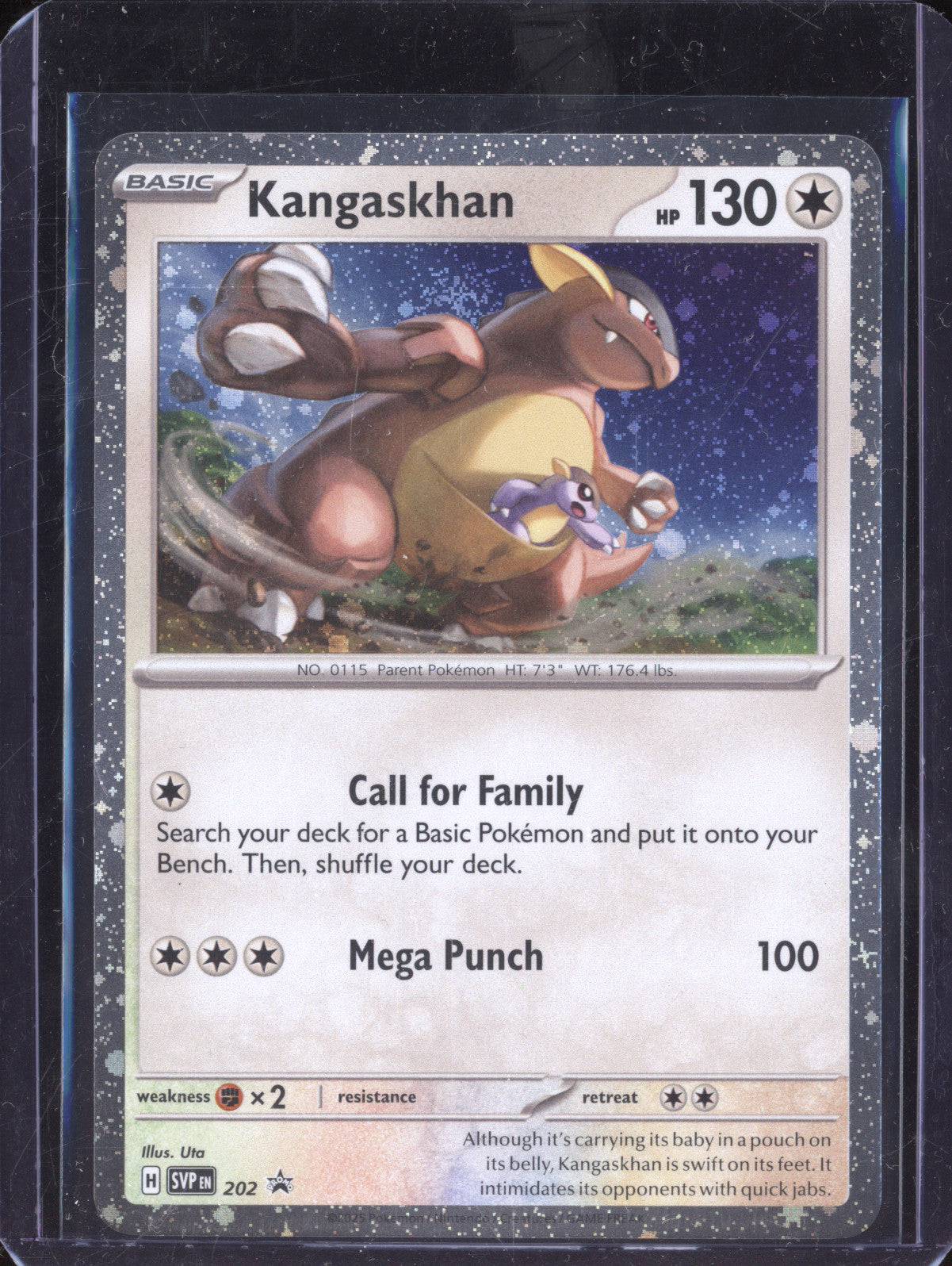 Kangaskhan 2025 Pokemon Scarlet & Violet Promos 202 Cosmos Holo