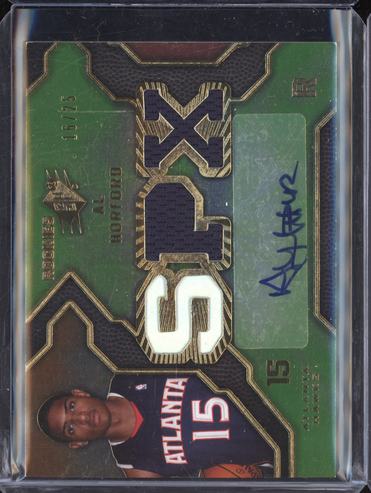 Al Horford 2007-08 Upper Deck SPx 102 Rookie Patch Auto RC 16/25