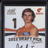 Aaron Cadman 2023 Select Legacy DPSG1 Draft Pick Siganture Gold RC 32/90