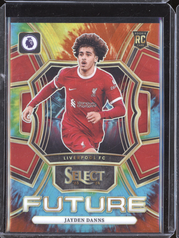 Jayden Danns 2023-24 Panini Select Premier League 11 Future Tie-Dye RC 24/49