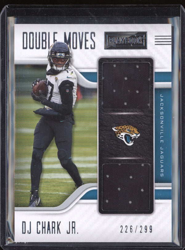 DJ Chark Jr. 2021 Panini Playbook DM-DCH Double Moves Relic 226/299