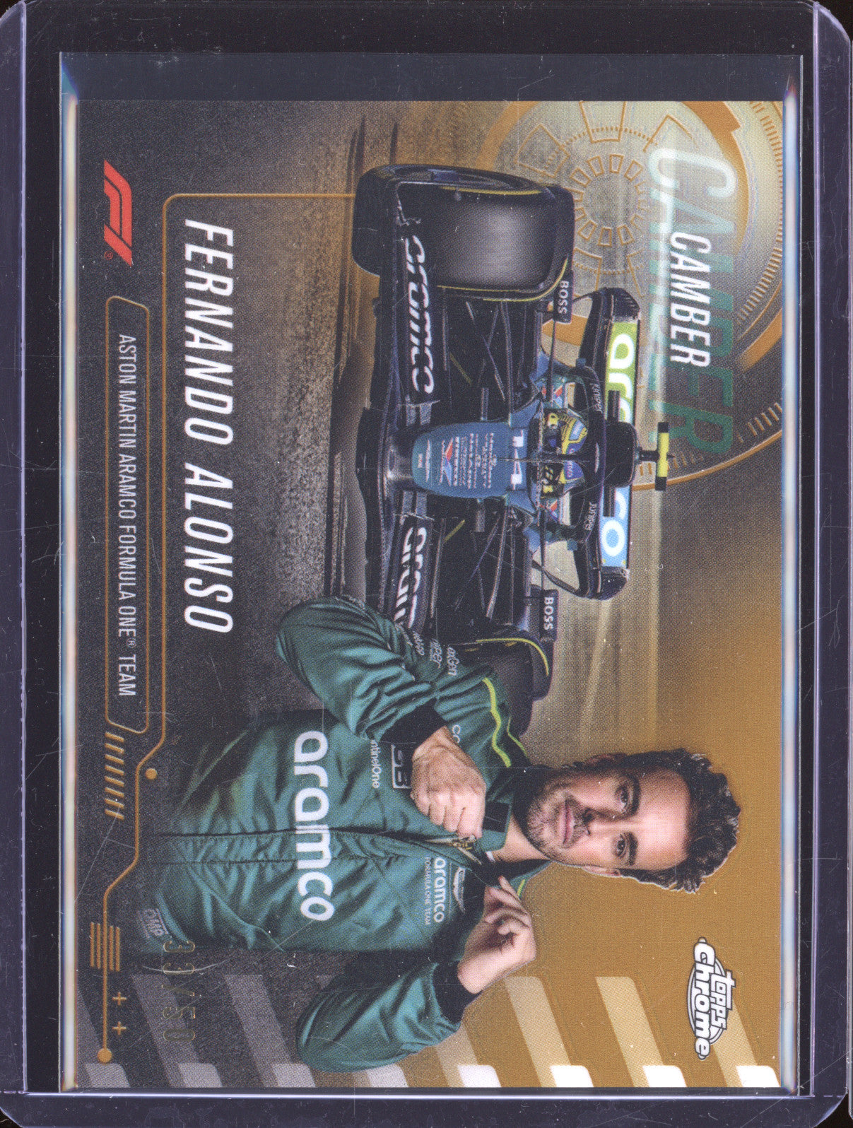 2024 Topps Chrome Formula 1 CAM-5 Fernando Alonso Camber 33/50