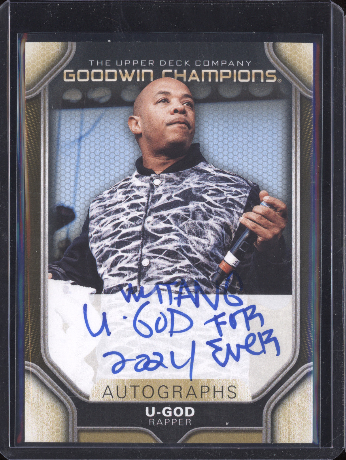 U-God 2024 Upper Deck Goodwin Champions A-UG Incription Auto
