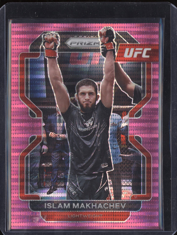 Islam Makhachev 2022 Panini Prizm 125 Pink Pulsar 10/42