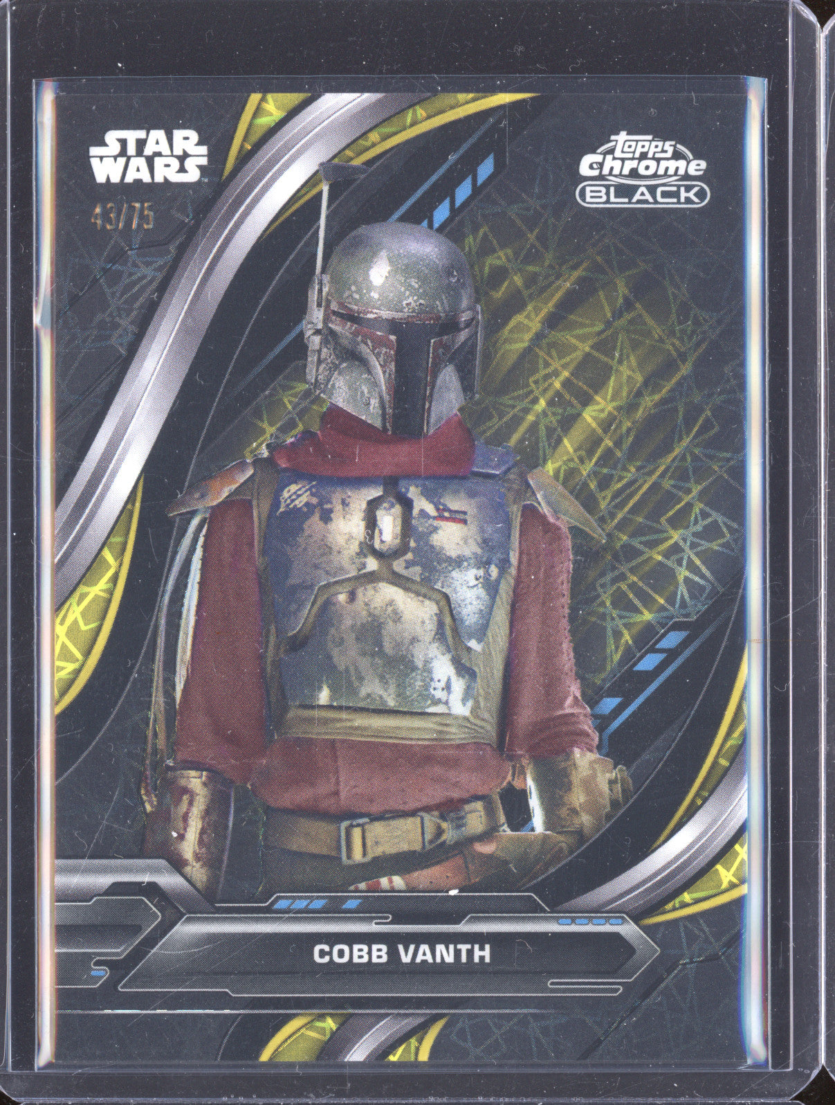 Cobb Vanth 2024 Topps Chrome Black 33 Lazer Refractor 43/75