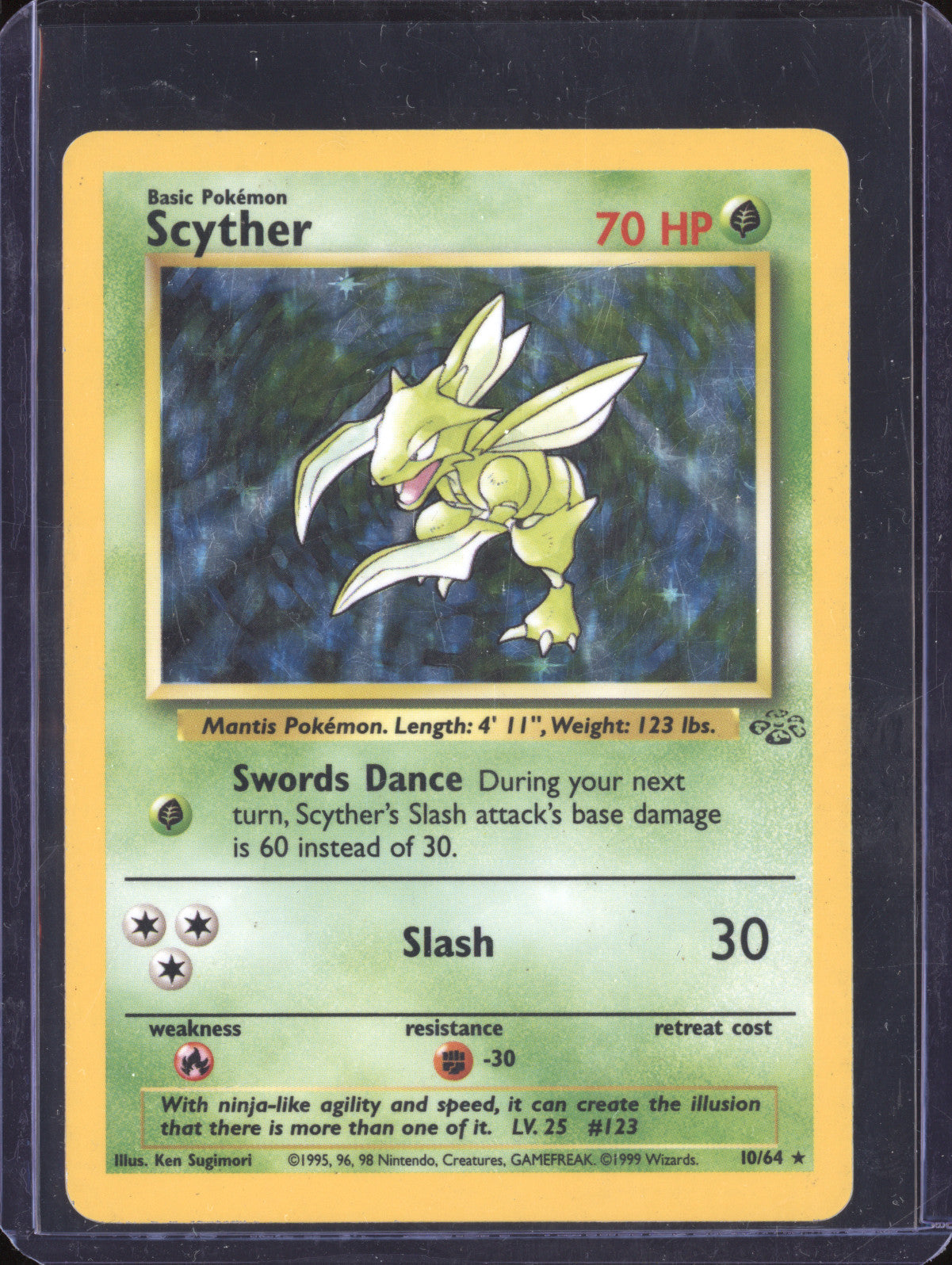 Scyther 1999 Pokemon Jungle 10/64 Holo
