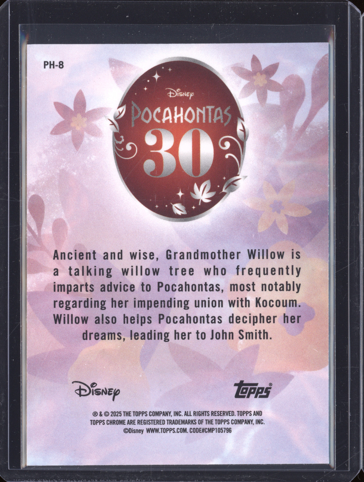 Grandmother Willow 2025 Topps Chrome Disney PH-8 Pocahontas 30th Anniversary