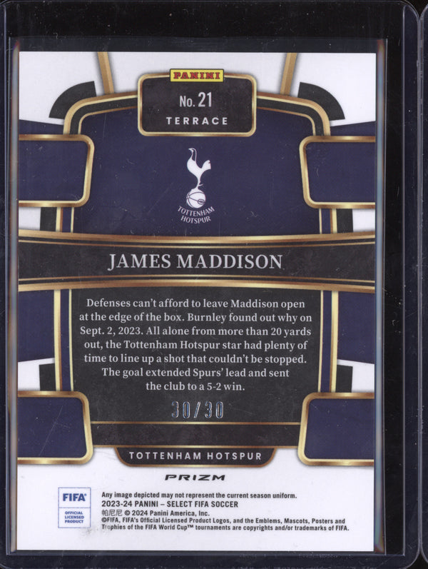 James Maddison 2023-24 Panini Select FIFA 21 Tie-Dye 30/30