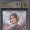 Jyn Erso Felicity Jones 2016 Topps Rogue One Series One Autograph BGS 9.5/10