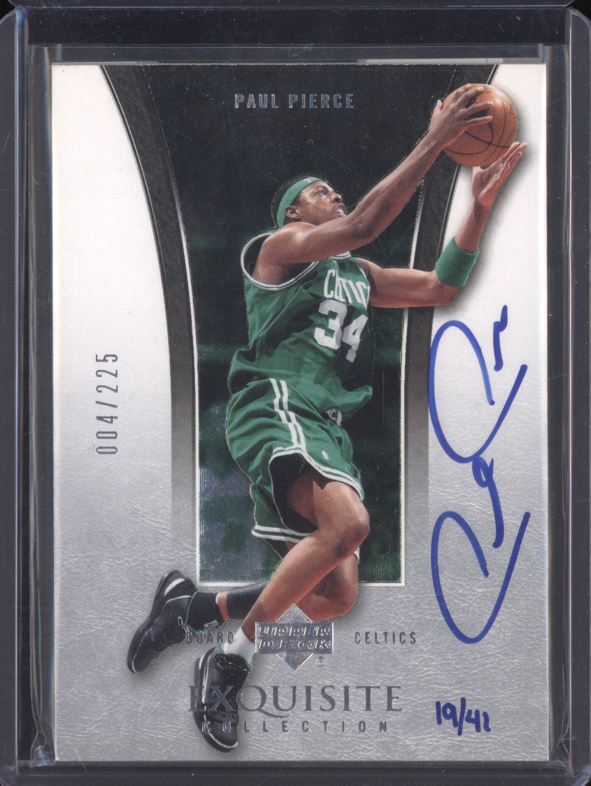 Paul Pierce 2004-05 Upper Deck Exquisite Collection 2 Autograph Buypack 19/41