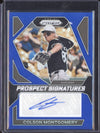 Colson Montgomery 2024 Panini Prizm PS-CM Prospect Signatures Blue RC 41/49