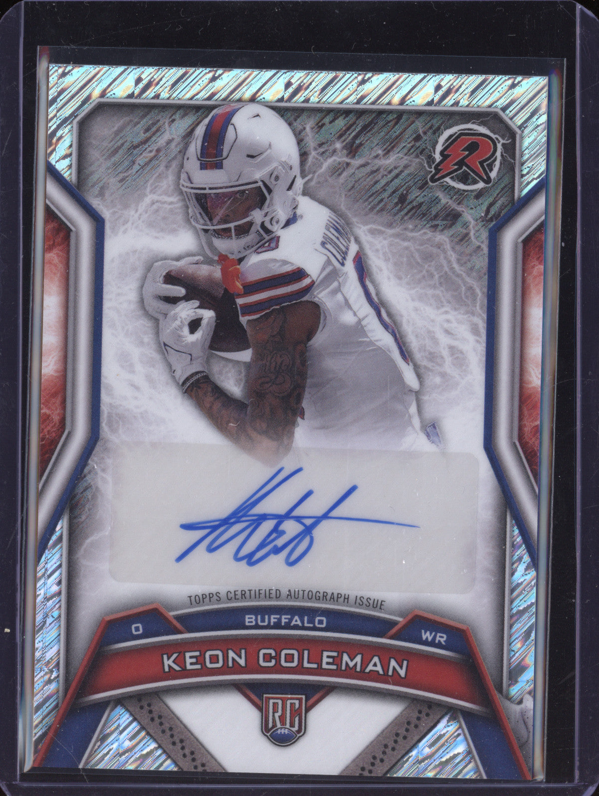 Keon Coleman 2024 Topps Resurgence RRS-KC Rookie Auto Silver Static RC