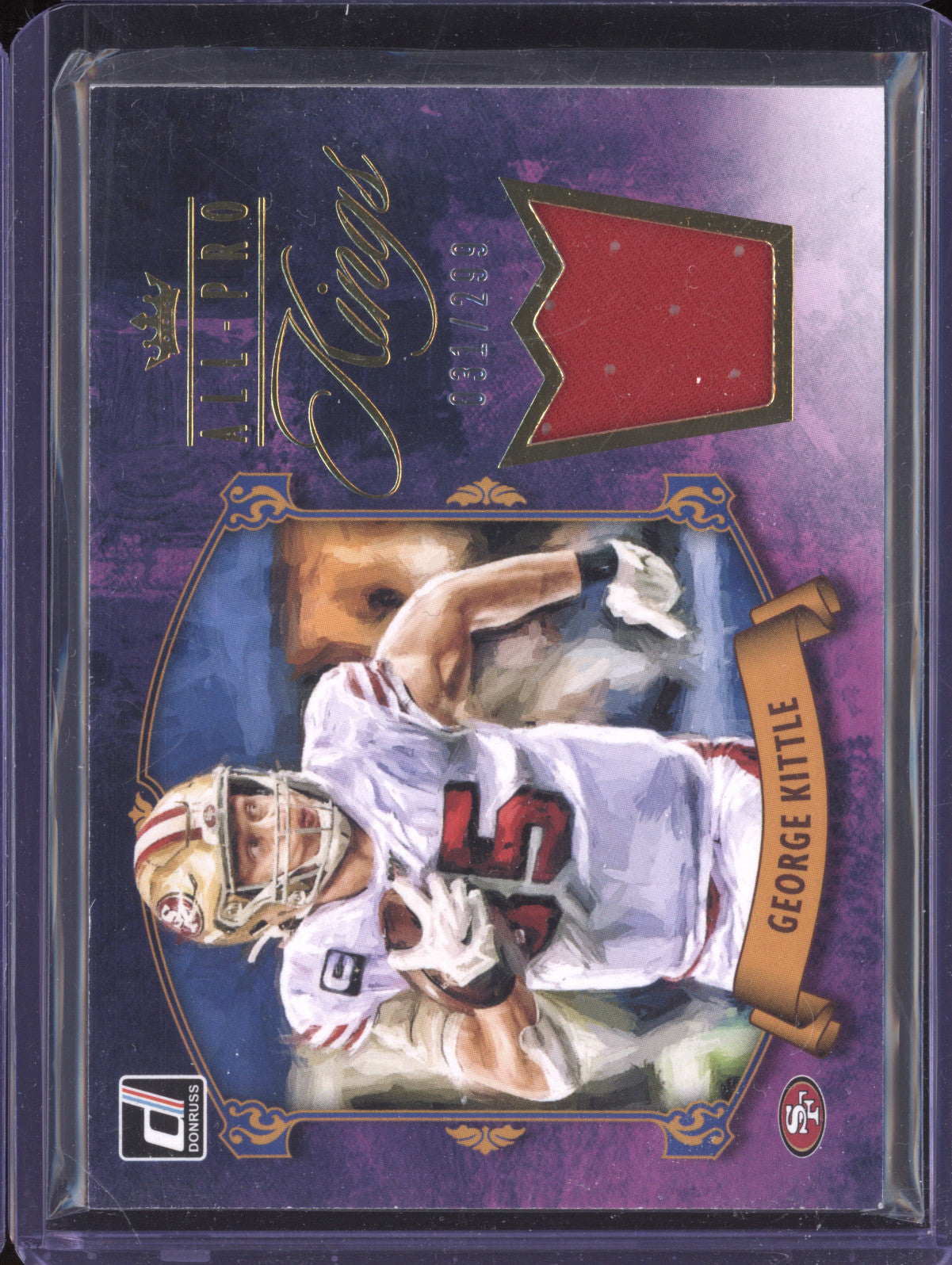 George Kittle 2020 Panini Donruss 15 All-Pro Kings 31/299