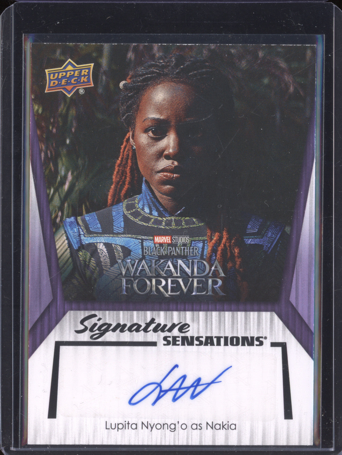 Nakia 2024 Upper Deck Marvel Studios Series 2 SS-YG Signature Sensations