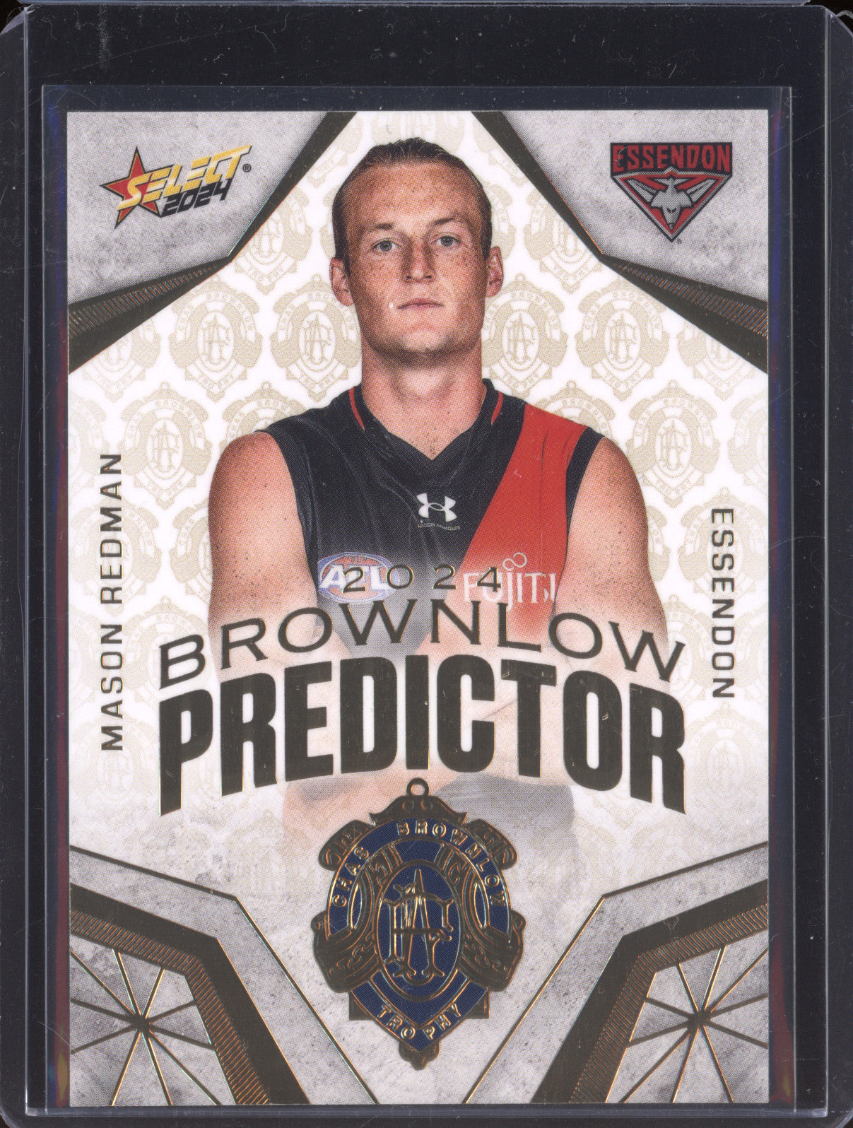 Mason Redman 2024 Select Footy Stars BPG28 Brownlow Predictor Gold 281/315