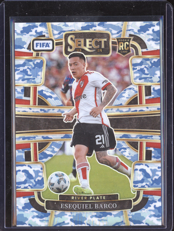 Esequiel Barco 2023-24 Panini Select FIFA 60 Winter Camo RC 9/99