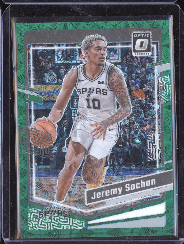 Jeremy Sochan 2023-24 Panini Donruss Optic 56 Green International 31/65