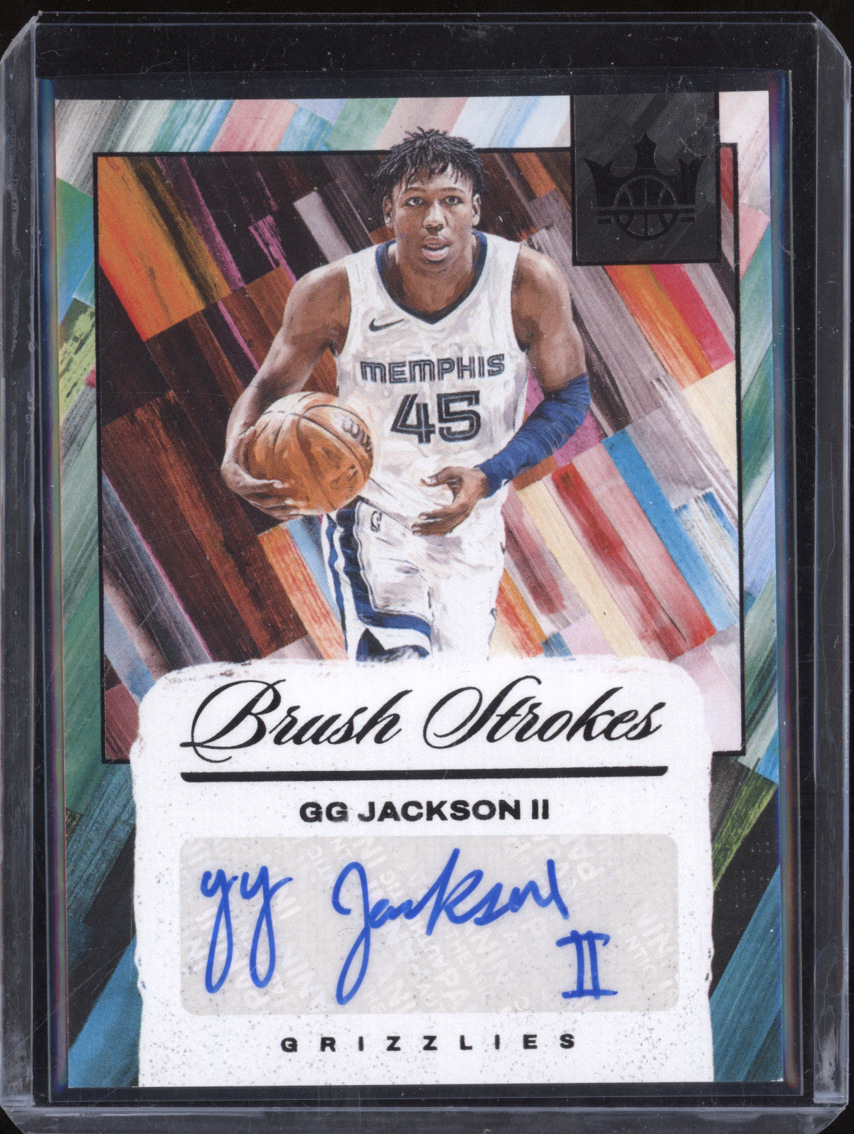 GG Jackson II 2024-25 Panini Court Kings BR-GGJ Brush Strokes Auto Obsidian 5/8