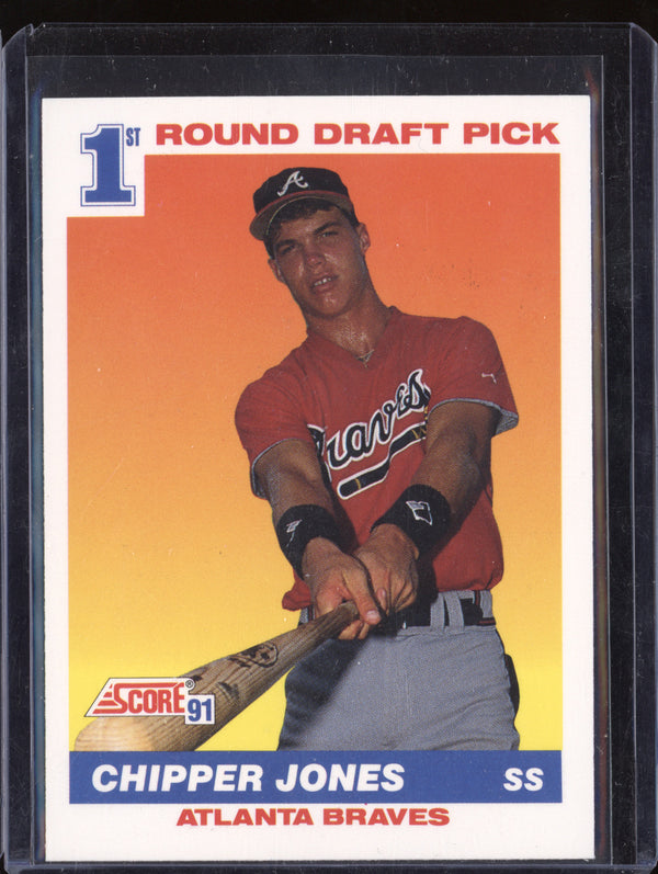 Chipper Jones 1991 Score Score 91 671 1st Round Draft Pick RC