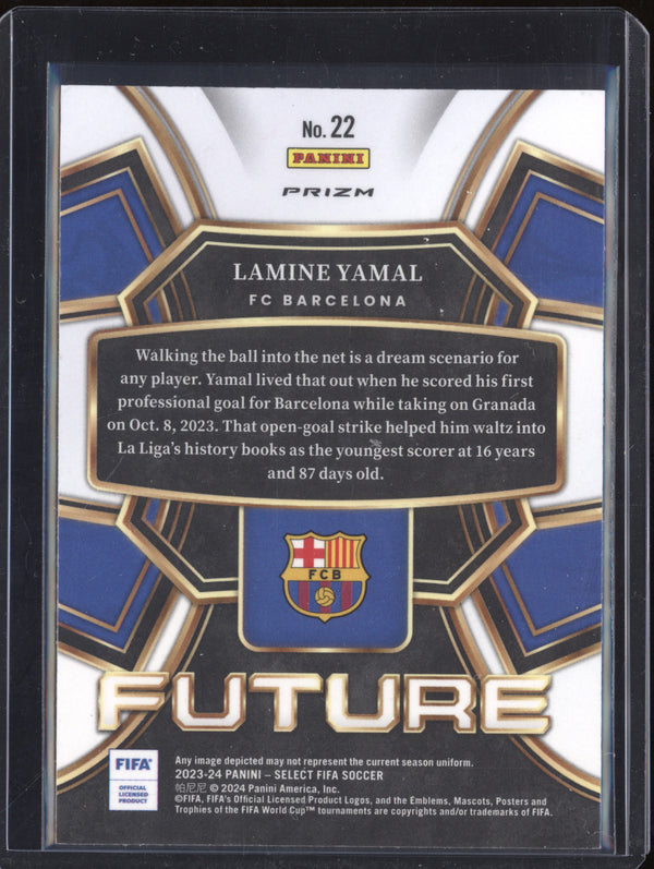 Lamine Yamal 2023-24 Panini Select Premier League 22 Future Silver RC