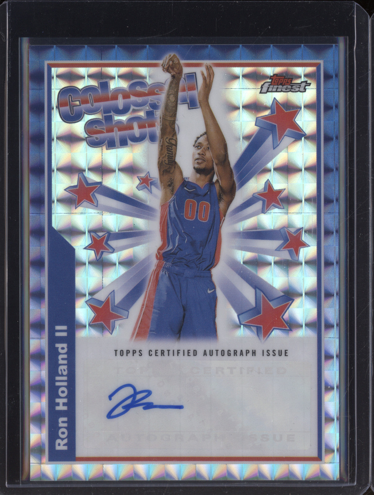 Ron Holland II 2024-25 Topps Finest BSA-RHO Colossal Shots Auto RC