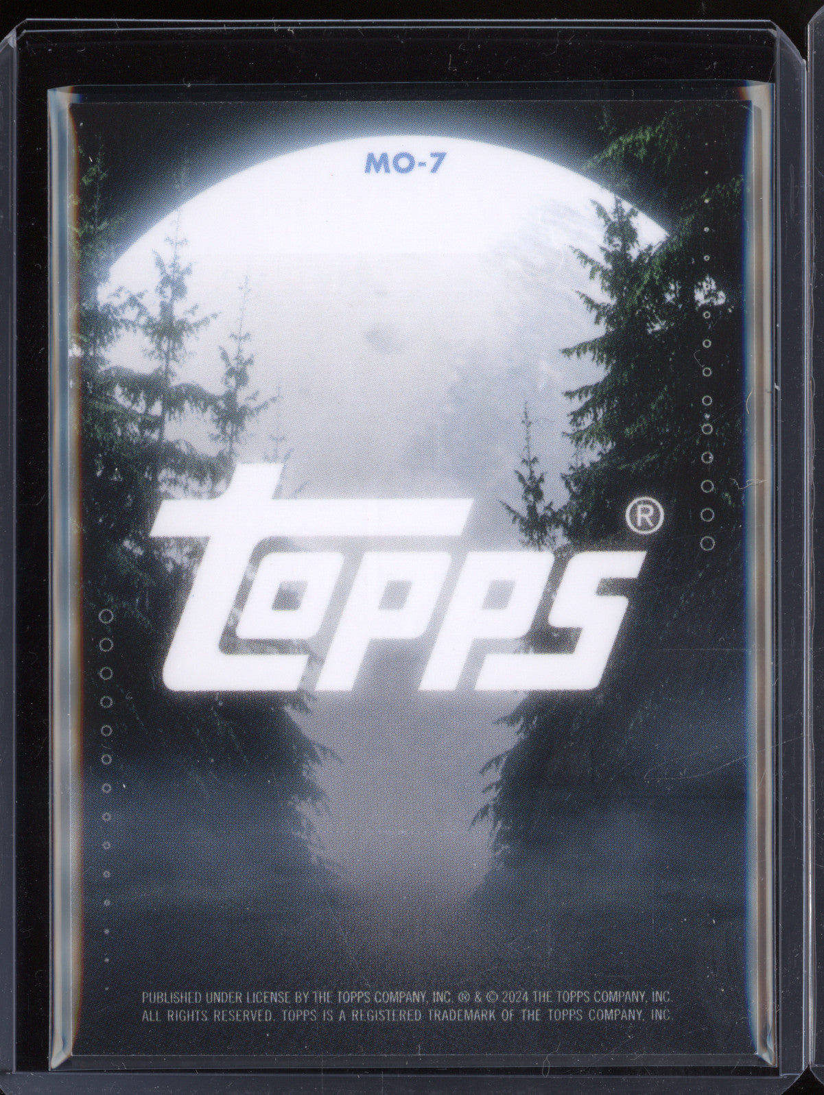 Oscar Bobb 2024-25 Topps Blue Moon Manchester City MO-7 Moonshine 14/15