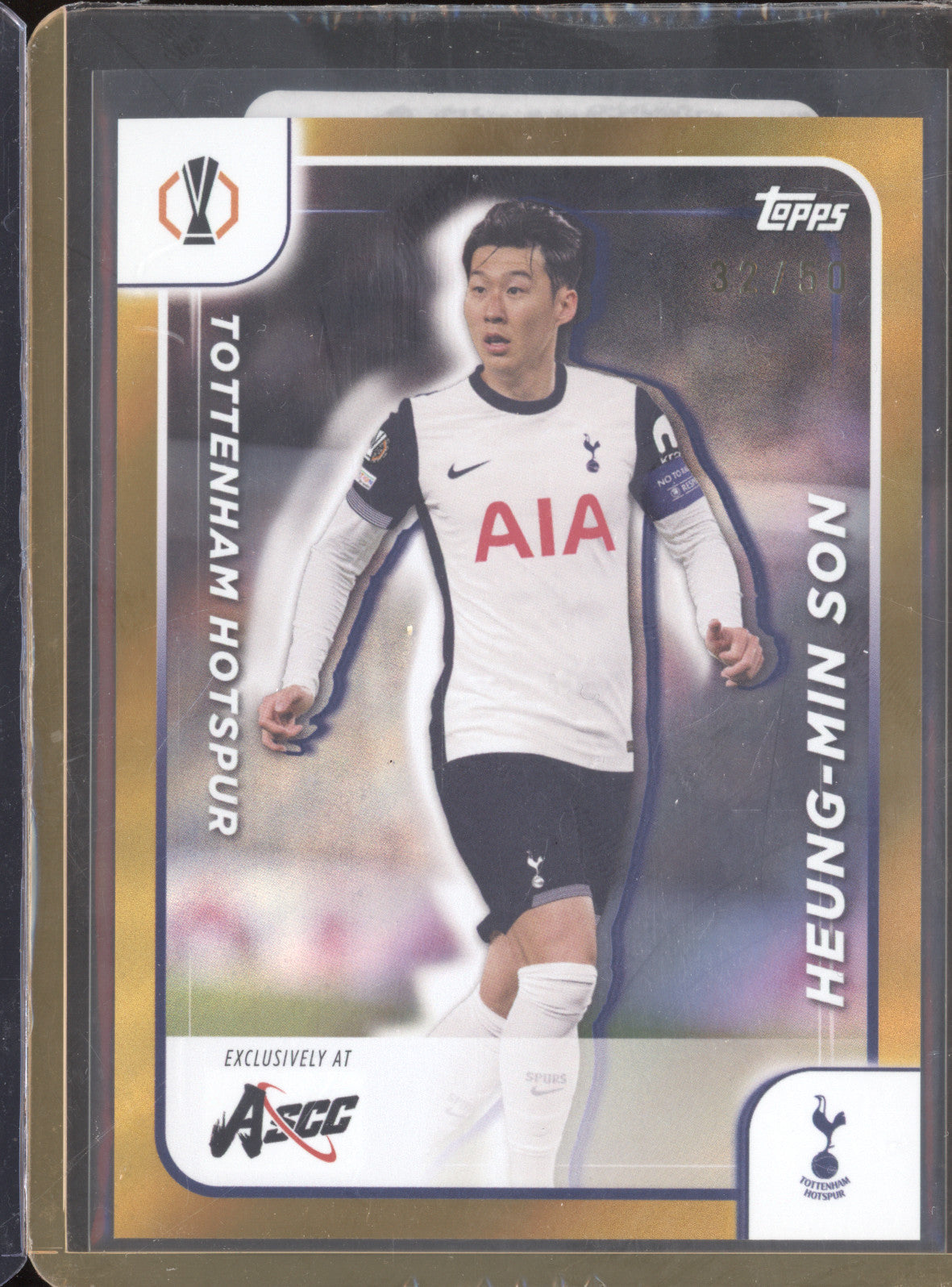 Heung-Min Son 2024 Topps ASCC Macao Card Show 6 Gold 32/50