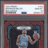 Brandon Miller 2023-24 Panini Prizm 152 Red Choice RC 30/88 PSA 10