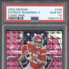 Patrick Mahomes II 2022 Panini Mosaic 256 Camo Pink PSA 10