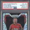 Ryan Giggs 2020-21 Panini Prizm CL-RG Club Legends Signatures Choice PSA 10/10