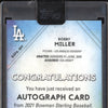 Bobby Miller 2021 Bowman Sterling BSPA-BM Prospect Auto Orange Refractor RC 9/75