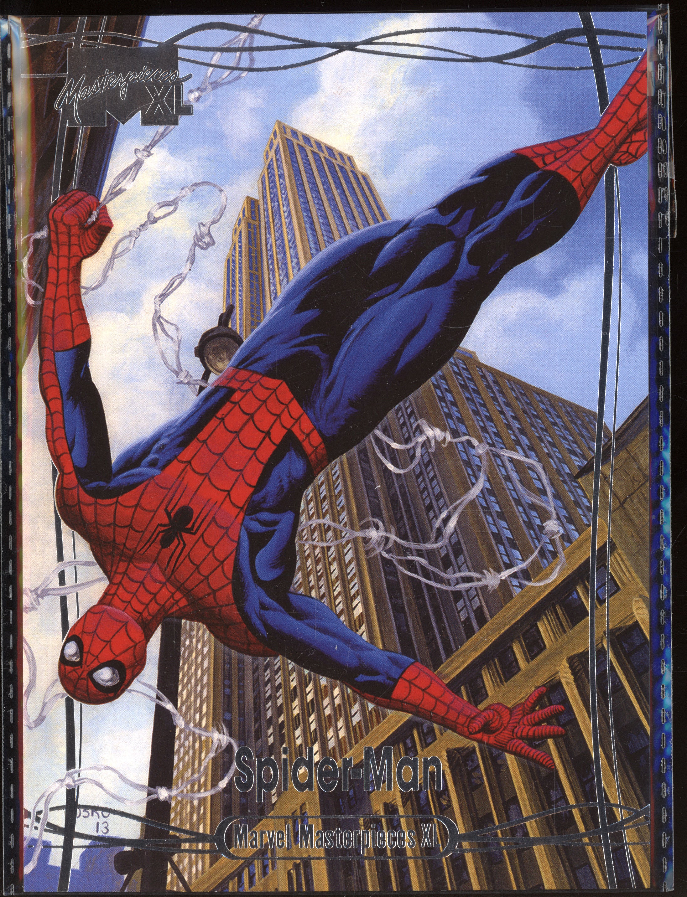 Spider-Man 2023 Skybox Masterpieces XL 90 Silver SP Foil 40/149