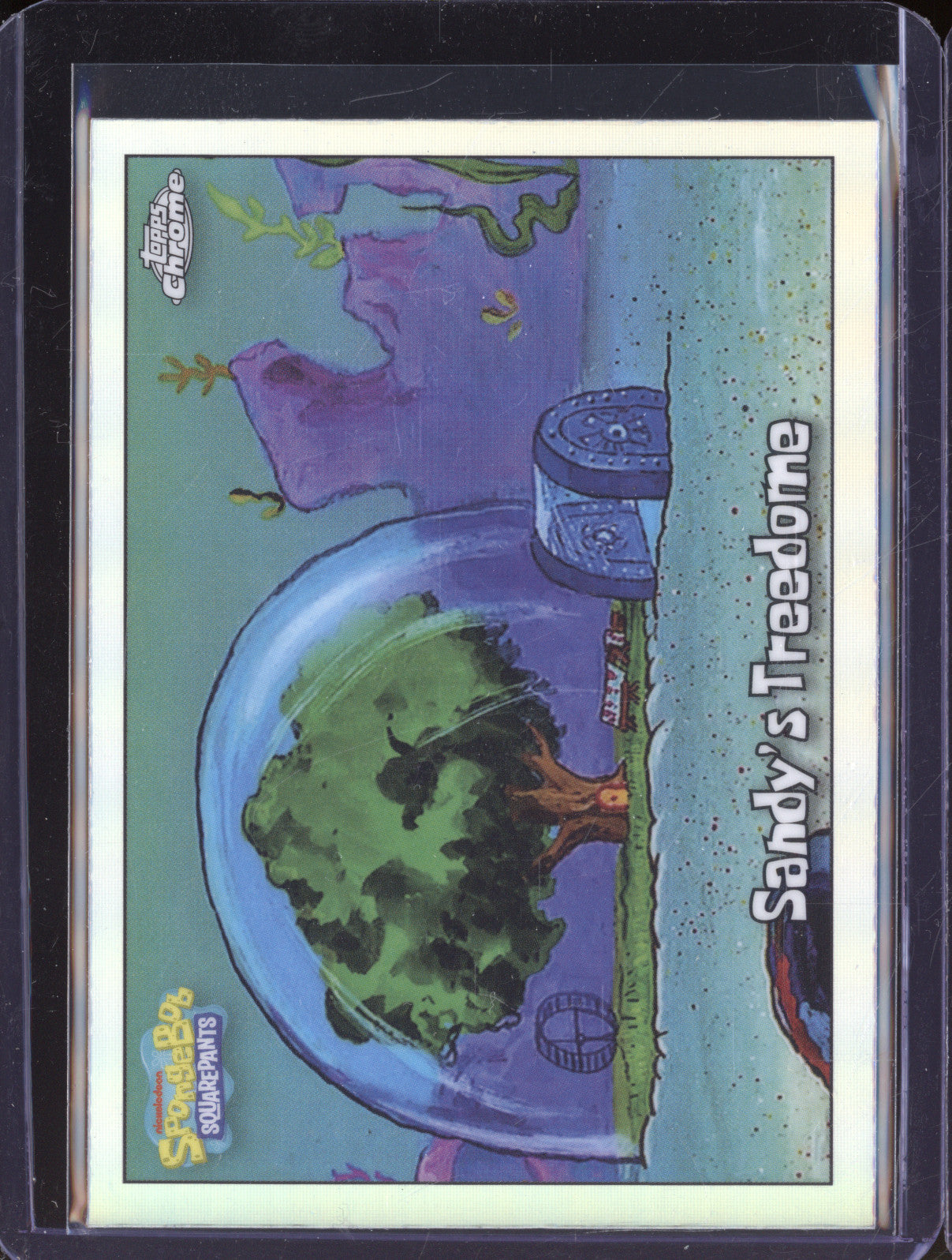 2025 Topps Chrome SpongeBob SquarePants 128 Sandy's Treedome Refractor