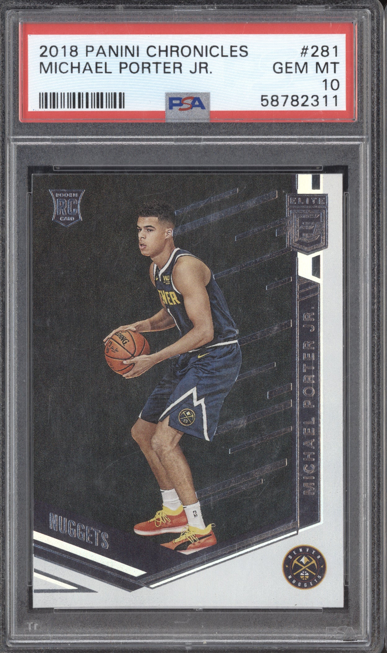 2018 Panini Chronicles 281 Michael Porter Jr. RC PSA 10