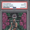 Jayson Tatum 2022-23 Panini Mosaic 31 Pink Fast Break 7/20 PSA 10