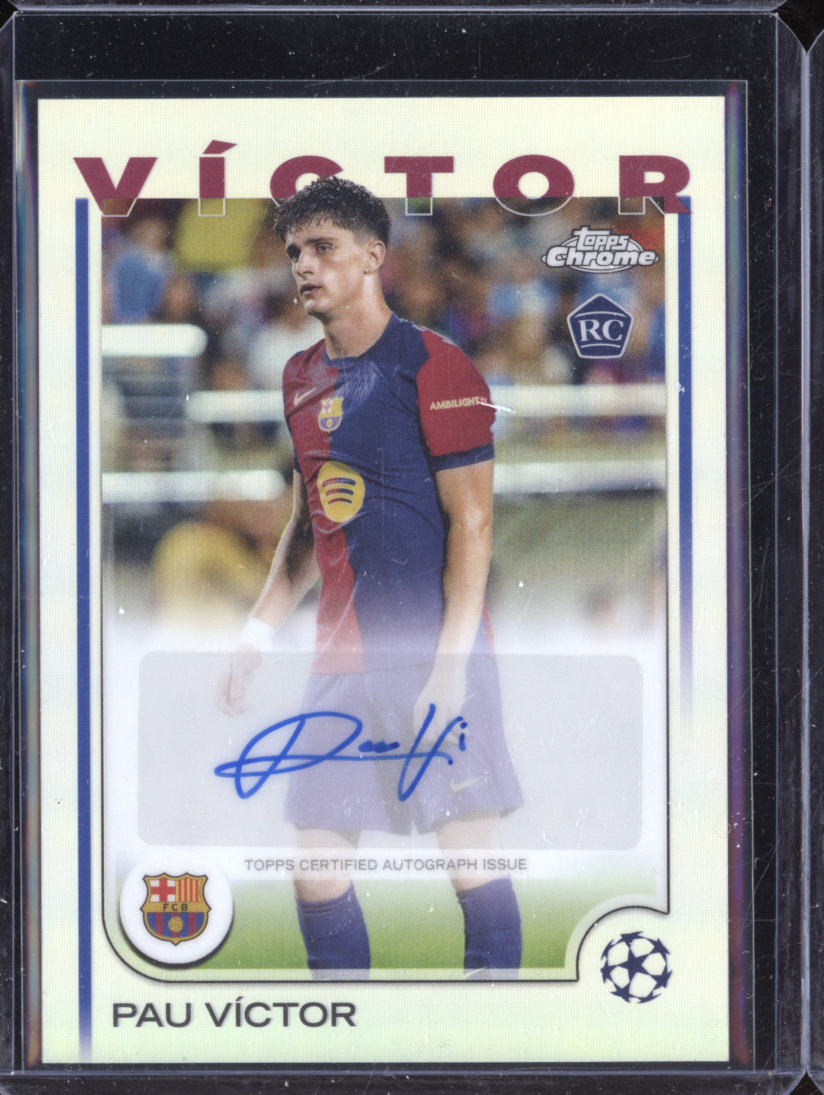 Pau Victor 2024-25 Topps Chrome CA-PV Auto RC