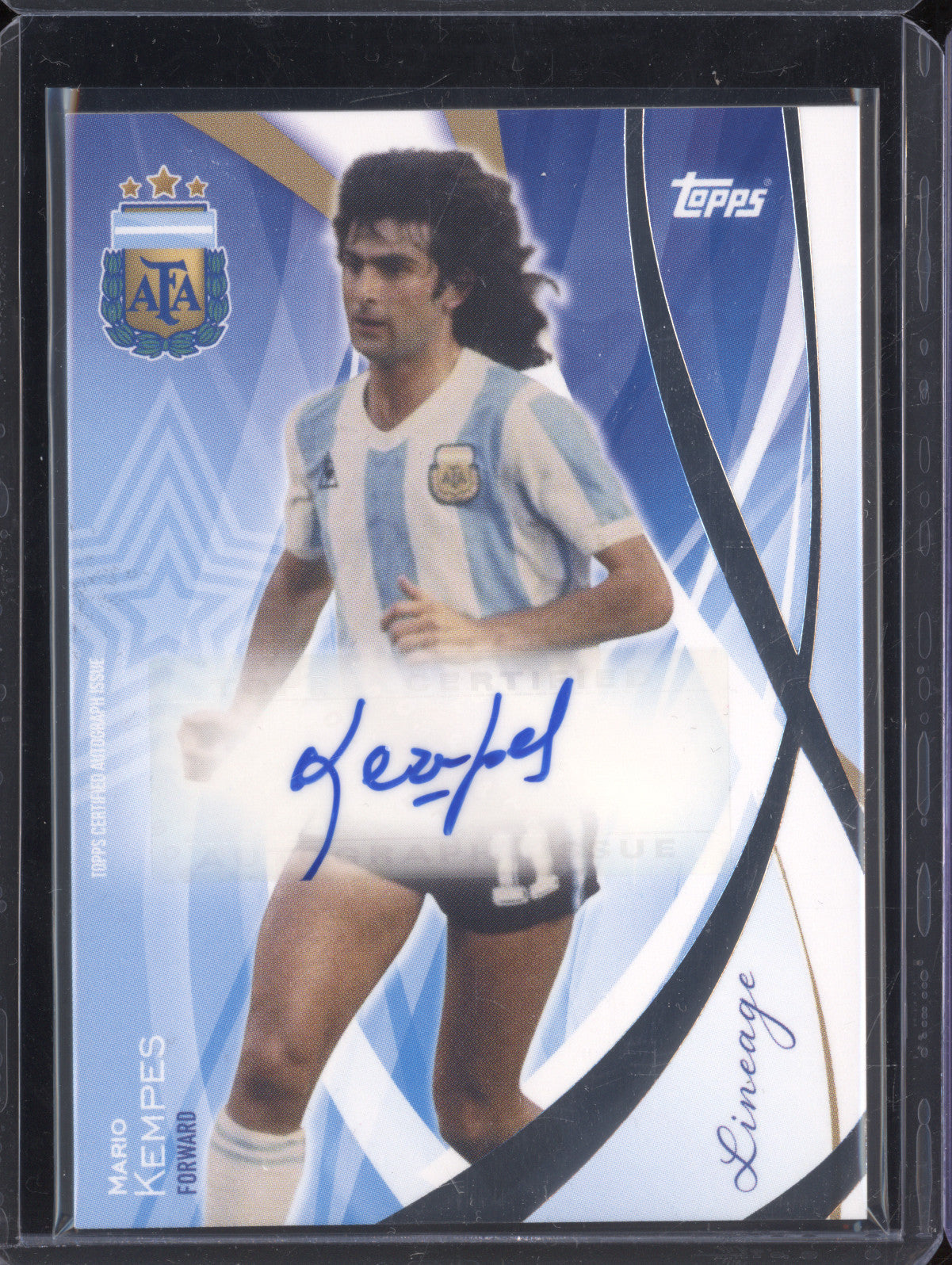 Mario Kempes 2024 Topps Lineage Argentina LA-MK Legends Auto