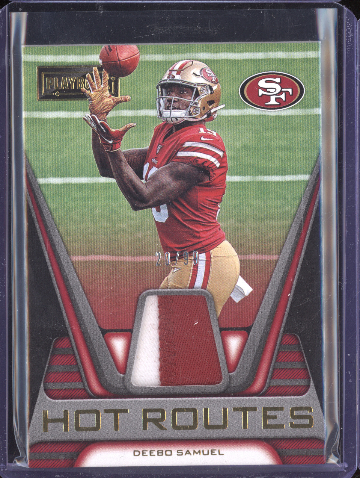 Deebo Samuel 2019 Panini Playbook 6 Hot Routes Primes 20/99