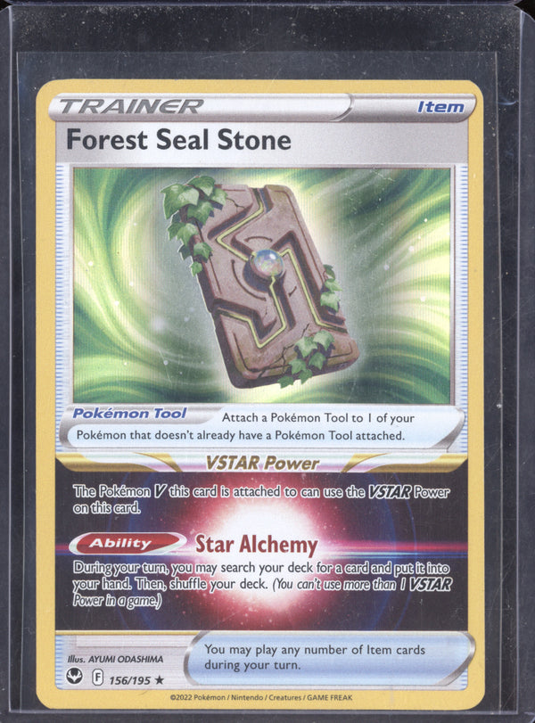 Forest Seal Stone 2022 Pokemon Silver Tempest 156/195 Holo