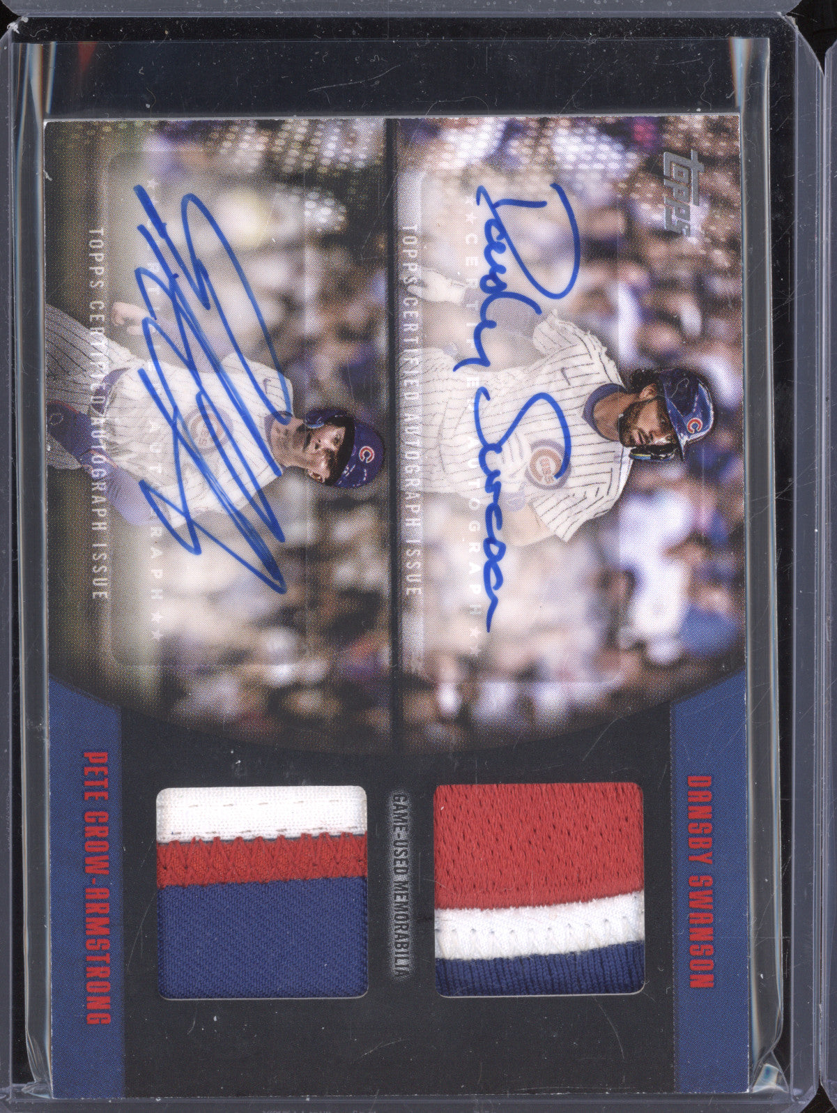 Swanson Crow-Armstrong  Topps  MLMDA2-SCA Material Dual Auto Black 8/10